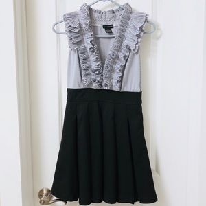 Blue & black work dress (small)